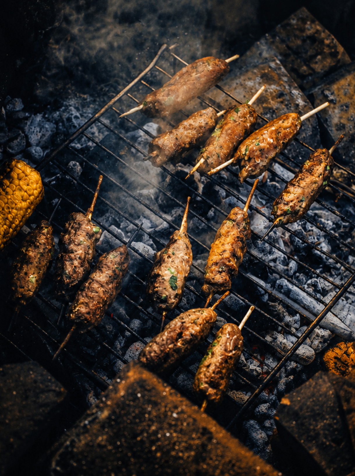 Miccs a grillrácson parázs fölött